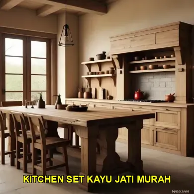 Inovasi Kitchen Set Kayu Jati Minimalis Model Terbaru Jogja
